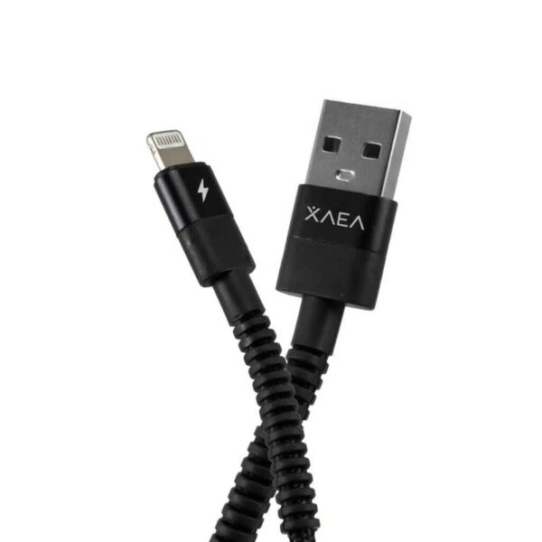 Cable USB Hulk Lightning Xaea - Negro - extremos
