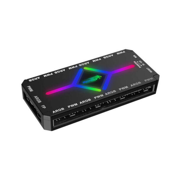 Hub splitter controladora ARGB PWM 9 puertos Sentey GS-1000 - controladora - 3 Hub splitter controladora ARGB PWM 9 puertos Sentey GS-1000 - controladora - 3
