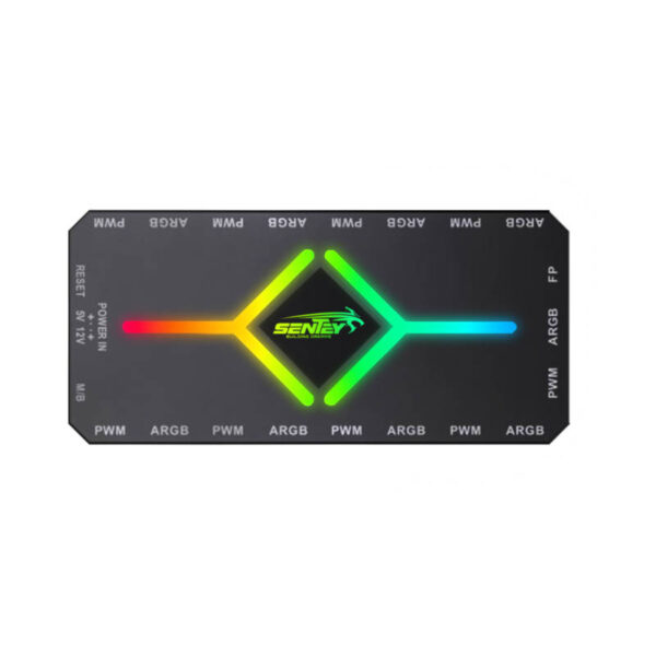 Hub splitter controladora ARGB PWM 9 puertos Sentey GS-1000 - controladora - 4 Hub splitter controladora ARGB PWM 9 puertos Sentey GS-1000 - controladora - 4