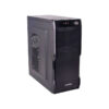 Kit gabinete Mid Tower con fuente 600W + teclado + mouse Cromax CM-2801 - gabinete - vista lateral