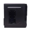 Kit gabinete Mid Tower con fuente 600W + teclado + mouse Cromax CM-2801 - gabinete - vista lateral izquierda
