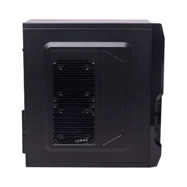 Kit gabinete Mid Tower con fuente 600W + teclado + mouse Cromax CM-2801 - gabinete - vista lateral izquierda