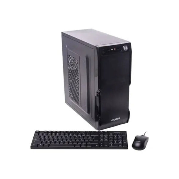 Kit gabinete Mid Tower con fuente 600W + teclado + mouse Cromax CM-2801 - presentación