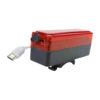 Luz trasera para bicicleta recargable Qixun QX-W06 - vista de puerto de carga Luz trasera para bicicleta recargable Qixun QX-W06 - vista de puerto de carga