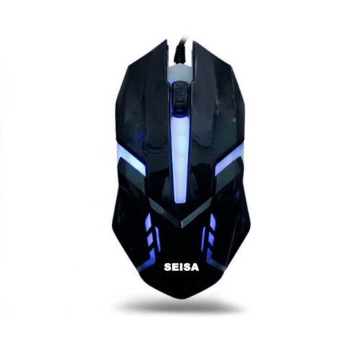 Mouse gamer USB Seisa DN-N818 - negro - vista superior