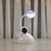 Velador infantil LED astronauta sobre luna - nave encendida Velador infantil LED astronauta sobre luna - nave encendida