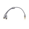 Adaptador audio plug 3.5mm a 2 jack 3.5mm 15cm - gris Adaptador audio plug 3.5mm a 2 jack 3.5mm 15cm - gris