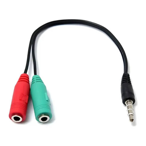 Adaptador divisor plug 3.5 a 2 jack 3.5 stereo Noga TR-1005 Adaptador divisor plug 3.5 a 2 jack 3.5 stereo Noga TR-1005