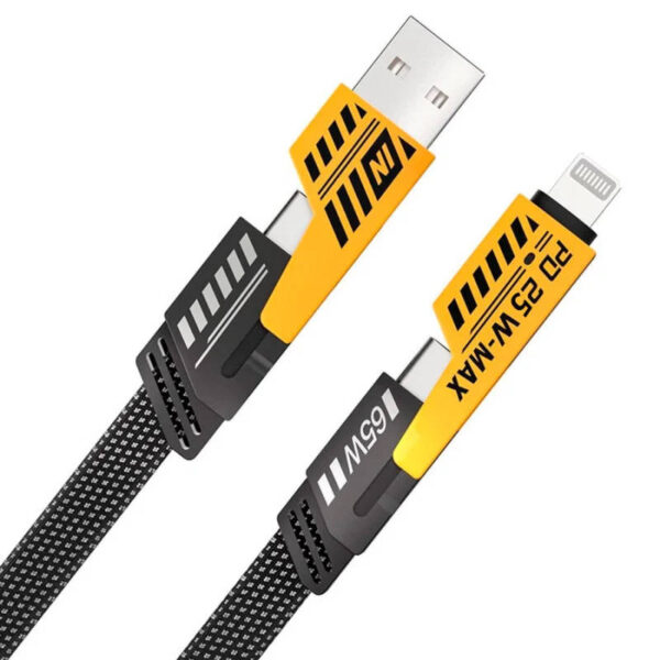 Cable 4 en 1 reforzado Time CAB-44007 - extremos Cable 4 en 1 reforzado Time CAB-44007 - extremos