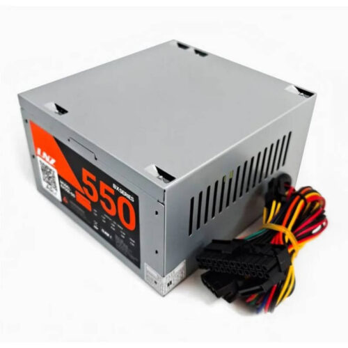 Fuente PC ATX 500W BX550-SS - vista lateral Fuente PC ATX 500W BX550-SS - vista lateral