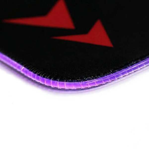 Mouse pad gamer RGB 80x30x0.4cm AOAS S4000 - vista de esquina - sublimación en rojo Mouse pad gamer RGB 80x30x0.4cm AOAS S4000 - vista de esquina - sublimación en rojo
