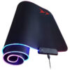 Mouse pad gamer RGB 80x30x0.4cm AOAS S4000 - vista de luces con fondo blanco - sublimación en rojo Mouse pad gamer RGB 80x30x0.4cm AOAS S4000 - vista de luces con fondo blanco - sublimación en rojo