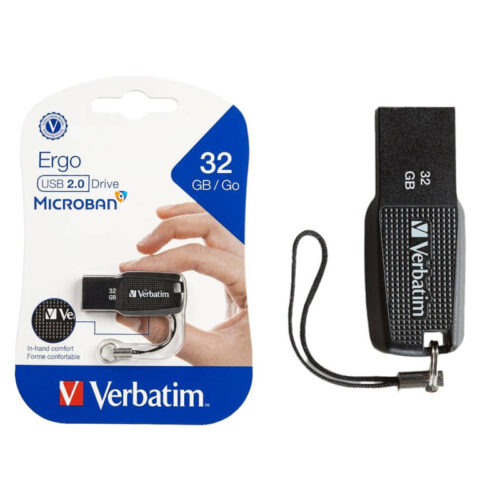Pendrive 32GB USB 2.0 Verbatim Ergo Microban