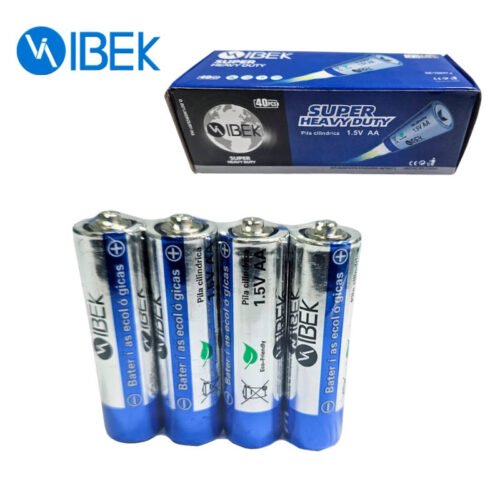 Pilas AA 1.5V Ibek caja x40 unidades