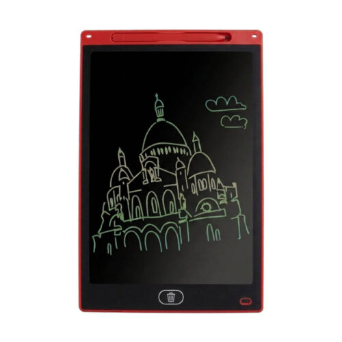 Tableta pizarra mágica 12 pulgadas LCD en colores - rojo Tableta pizarra mágica 12 pulgadas LCD en colores - rojo