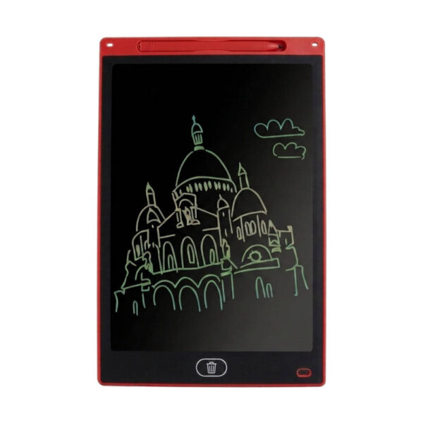 Tableta pizarra mágica 12 pulgadas LCD en colores - rojo Tableta pizarra mágica 12 pulgadas LCD en colores - rojo