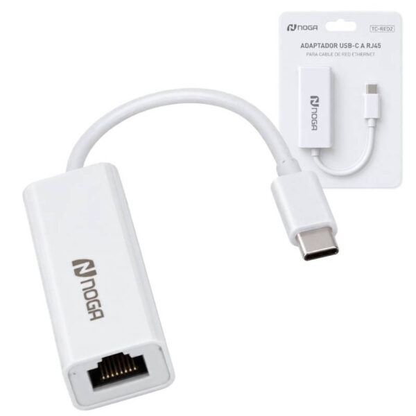 Adaptador USB tipo C a RJ45 Noga TC-RED2 Adaptador USB tipo C a RJ45 Noga TC-RED2