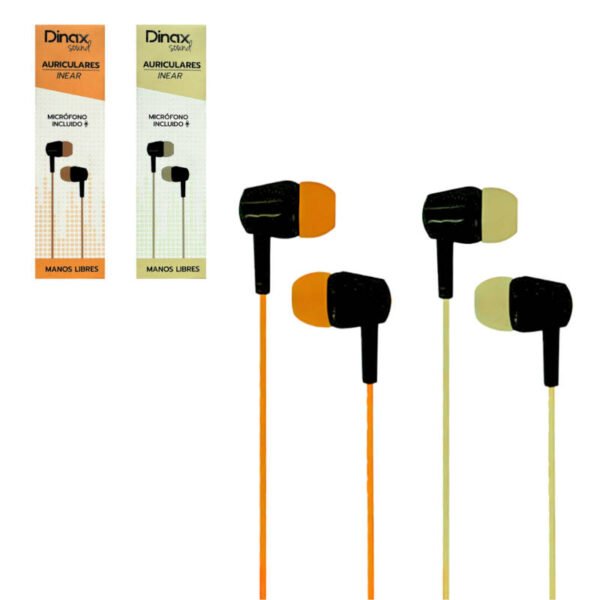 Auriculares con goma Dinax InEar DX-EAR15MIC Auriculares con goma Dinax InEar DX-EAR15MIC