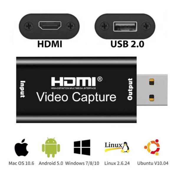 Capturadora de video HDMI FullHD - compatibilidades Capturadora de video HDMI FullHD - compatibilidades