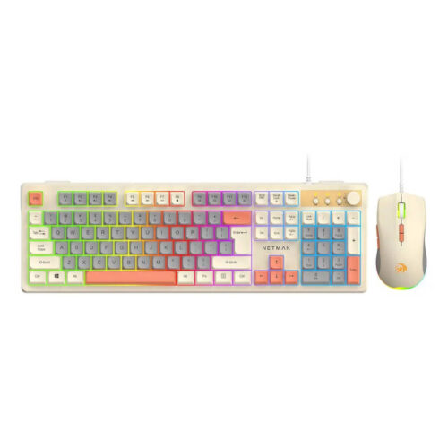 Combo de mouse y teclado retroiluminado Netmak NM-TM34 - presentación Combo de mouse y teclado retroiluminado Netmak NM-TM34 - presentación
