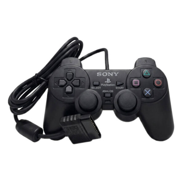 Joystick para Play Station 2 (PS2) - suelto sin blíster - vista de joystick completo Joystick para Play Station 2 (PS2) - suelto sin blíster - vista de joystick completo