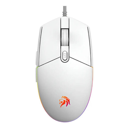 Mouse gamer RGB 3600dpi Netmak NM-EXPERT-W - vista superior