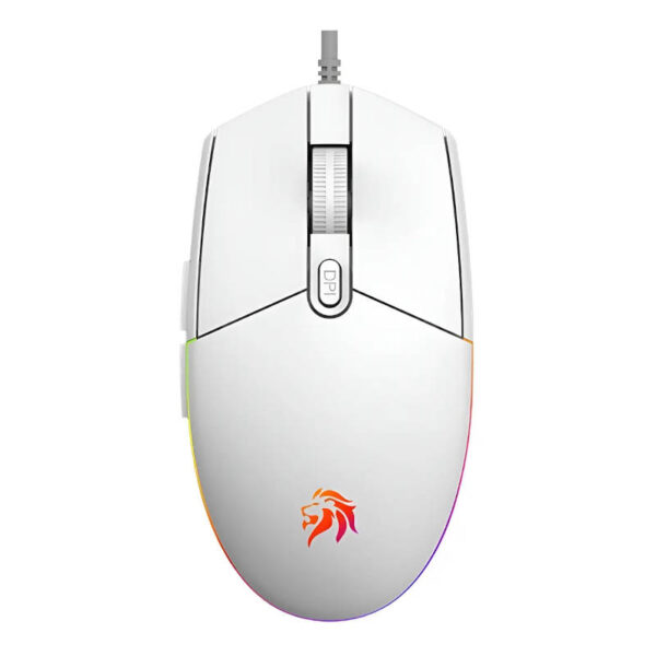 Mouse gamer RGB 3600dpi Netmak NM-EXPERT-W - vista superior Mouse gamer RGB 3600dpi Netmak NM-EXPERT-W - vista superior