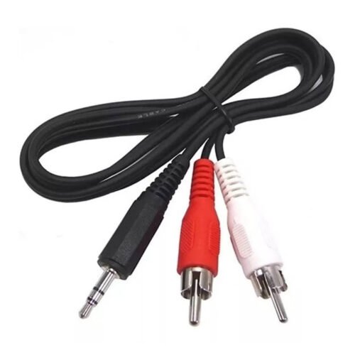 Cable auxiliar miniplug a 2 RCA 1.5m Cabo Series