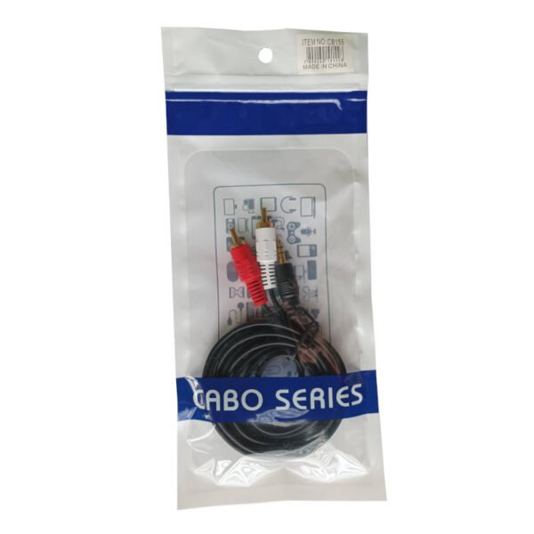 Cable auxiliar miniplug a 2 RCA 1.5m Cabo Series - bolsa Cable auxiliar miniplug a 2 RCA 1.5m Cabo Series - bolsa