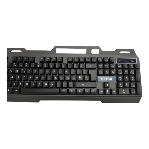 Combo de mouse y teclado USB gamer Seisa CMK-198 - teclado - vista superior - apagado Combo de mouse y teclado USB gamer Seisa CMK-198 - teclado - vista superior - apagado