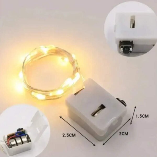 Tira LED de alambre 50 centímetros - medidas Tira LED de alambre 50 centímetros - medidas
