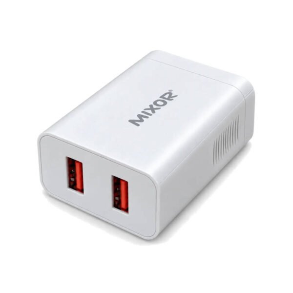 Cargador 220V Mixor Realidad MODM019 - 2 USB + cable Lightning - cargador Cargador 220V Mixor Realidad MODM019 - 2 USB + cable Lightning - cargador