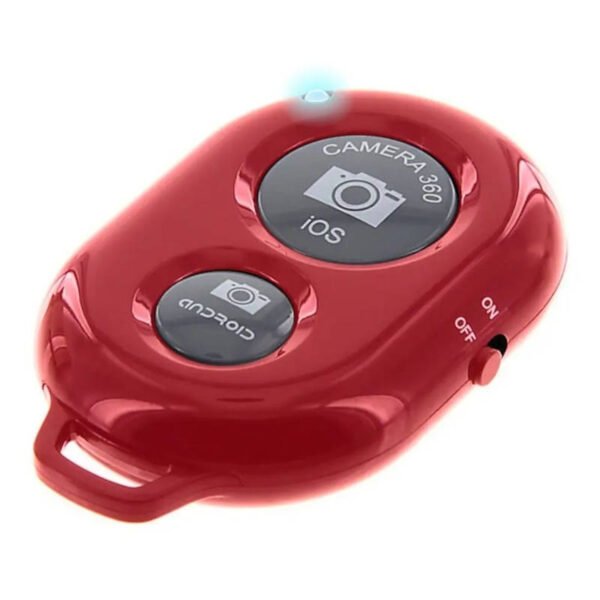 Control disparador de fotos remoto Bluetooth - rojo - vista lateral