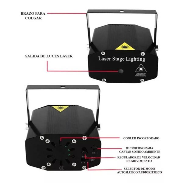 Laser Multipuntos Mini Autorítmico Ogaan XL09D - partes Laser Multipuntos Mini Autorítmico Ogaan XL09D - partes