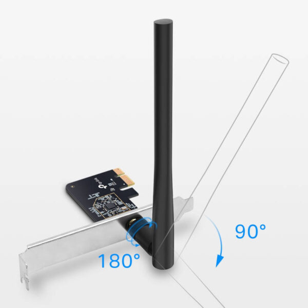 Placa de red Wifi PCI-e Dual Band Tp-Link Archer T2E AC600 - antena multidireccional